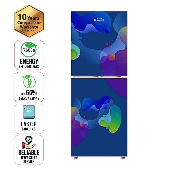Refrigerator 208 Ltr Singer Galaxy Blue