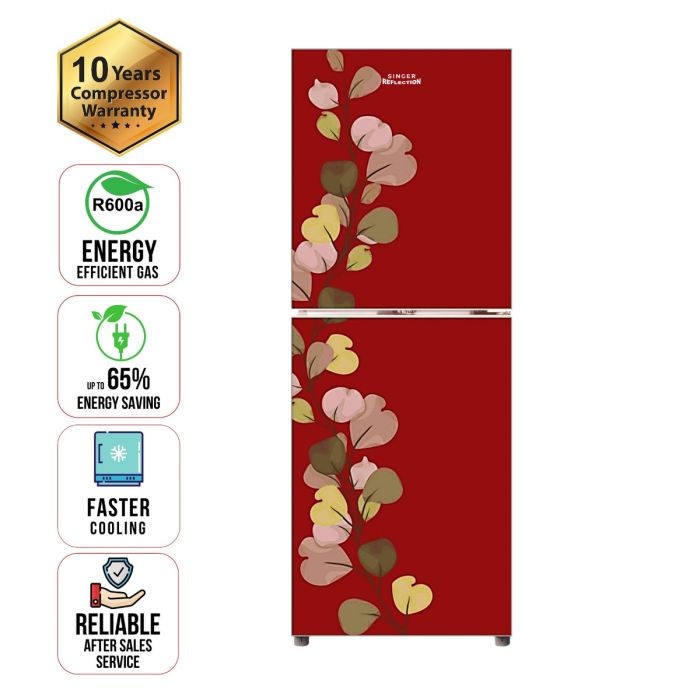 Refrigerator 198 Ltr Singer Red